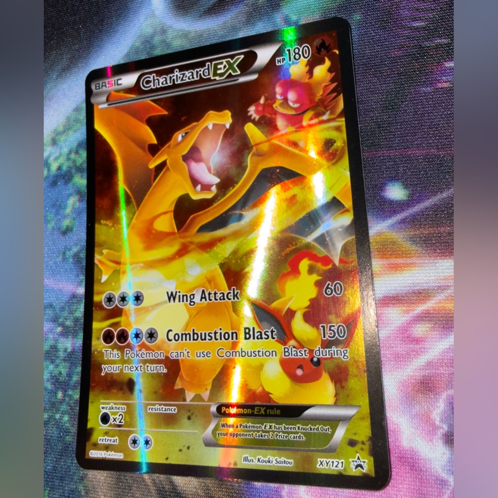 Charizard EX Holo Full Art XY121 Promo Pokémon Card tcg